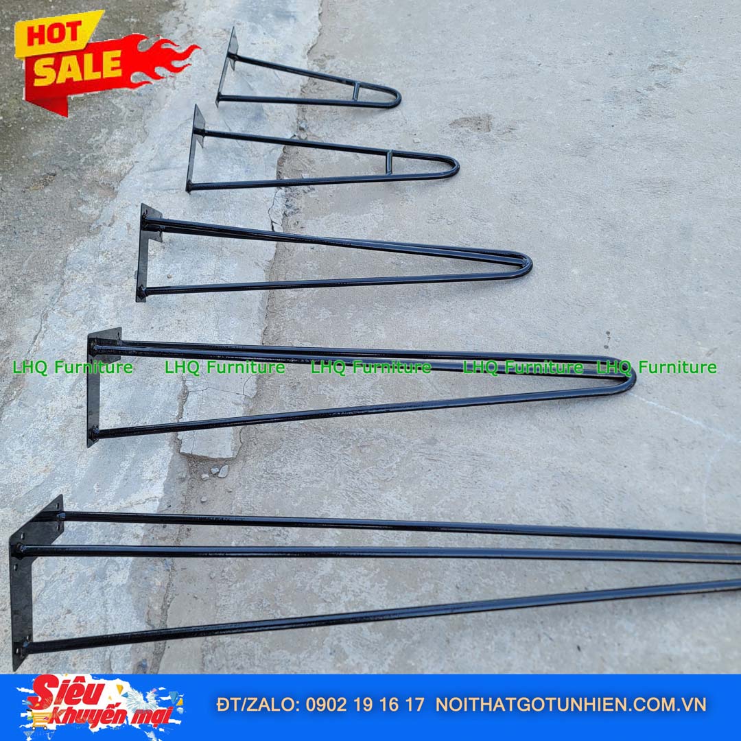 Chân Sắt Hairpin DIY – Phụ Kiện Bàn Decor Hiện Đại