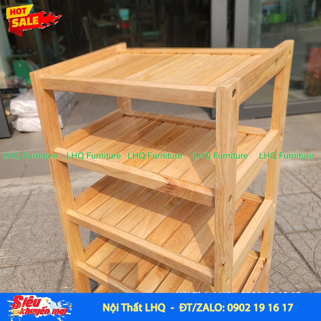 Kệ Để Giày Dép Gỗ 5 Tầng Rộng 45cm | Nội Thất LHQ