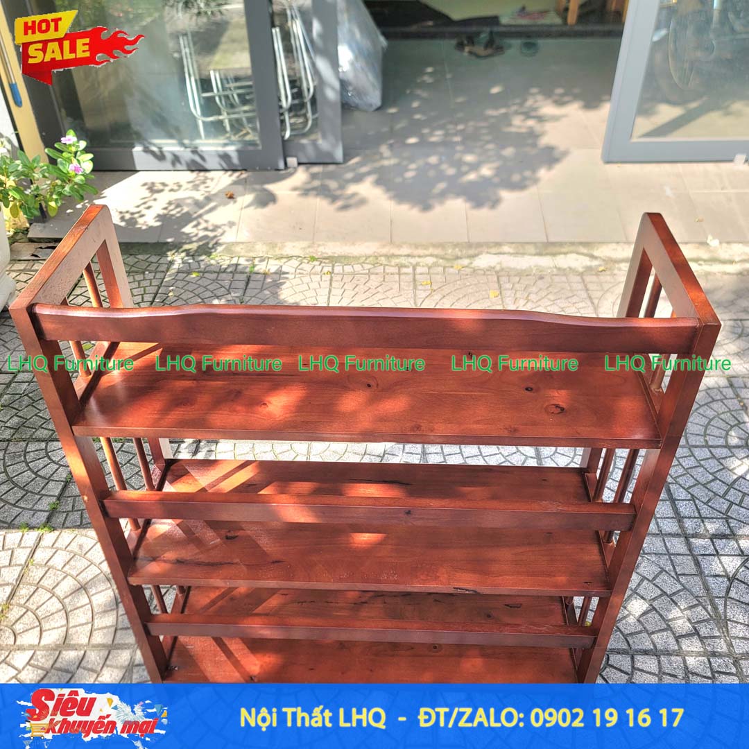 Kệ Sách Gỗ 3 Tầng Rộng 90cm – Mẫu Kệ Gỗ Cao Su Chắc Chắn, Hiện Đại Cho Mọi Không Gian
