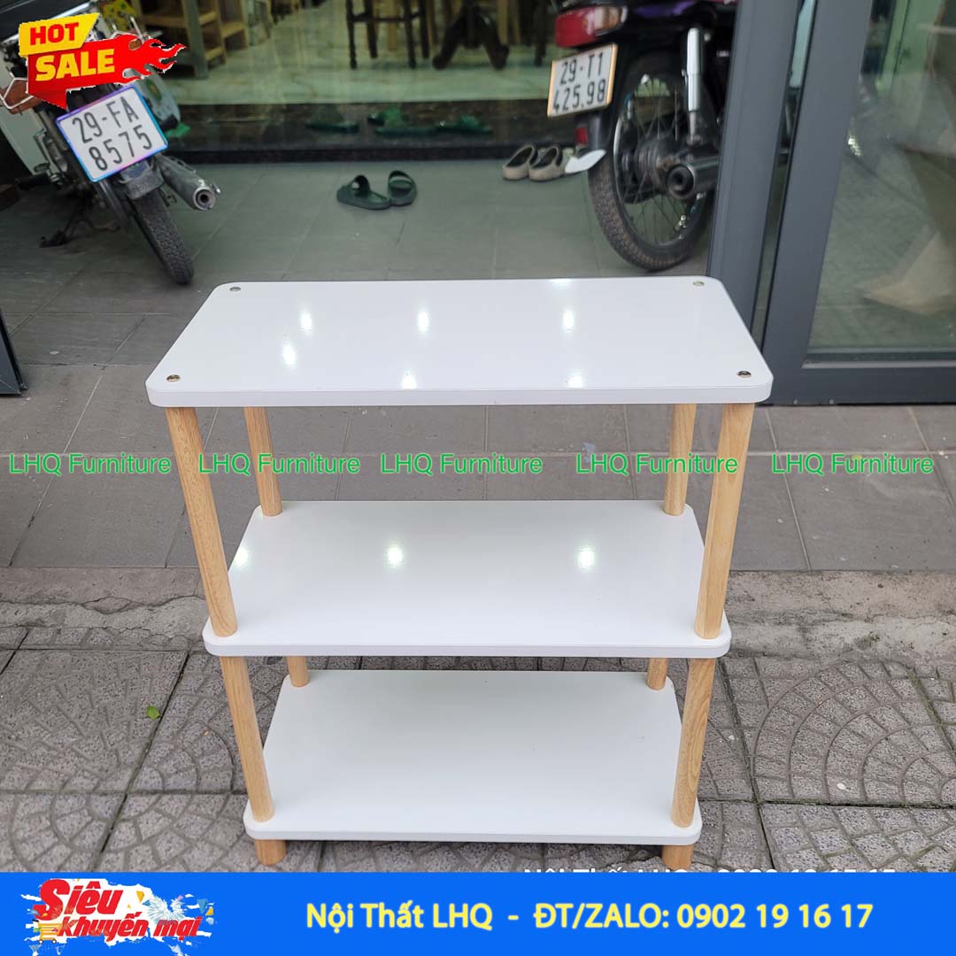 Kệ trang trí 3 tầng siêu rộng 70cm – MDF Melamin