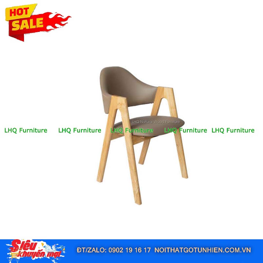 Bàn Ghế Ăn Chữ A 04 Gỗ Cao Su Tự Nhiên 4 Ghế