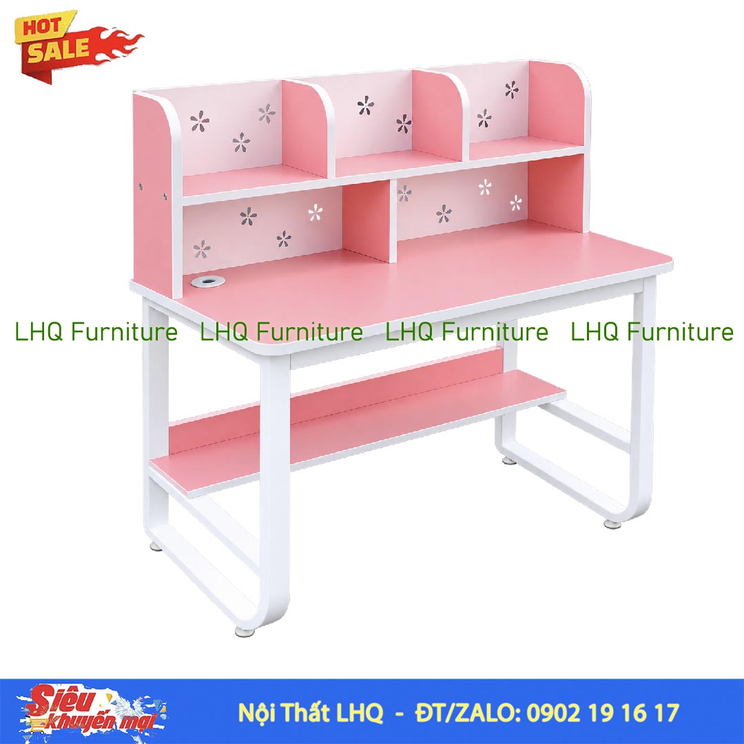 Bàn Giá Sách U Thấp 1m MDF Khung Sắt | Nội Thất LHQ