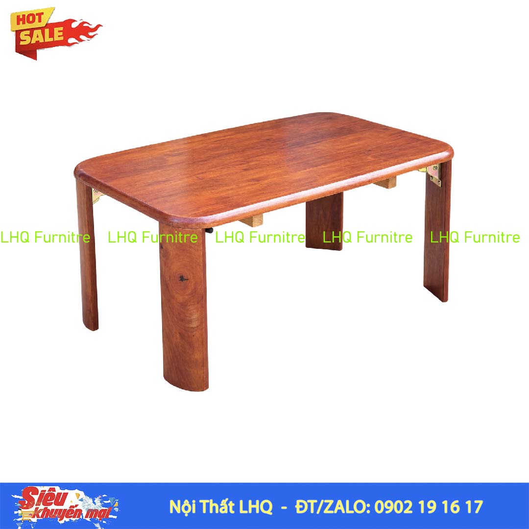 Bàn Trà Nhật BBM46 40x60cm – Gỗ Cao Su Tự Nhiên