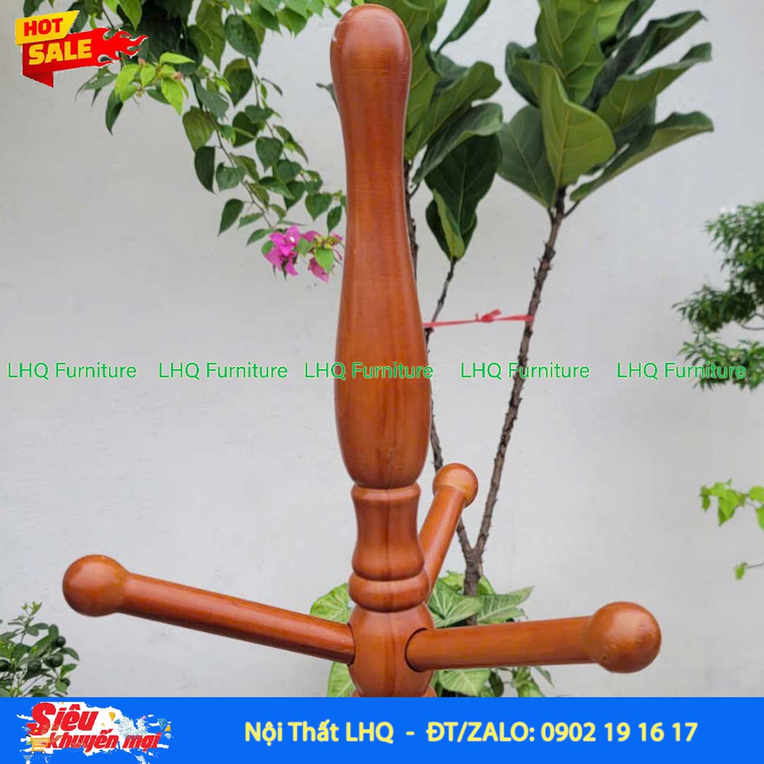 Cây Treo Quần Áo Số 3 Gỗ Cao Su | Nội Thất LHQ