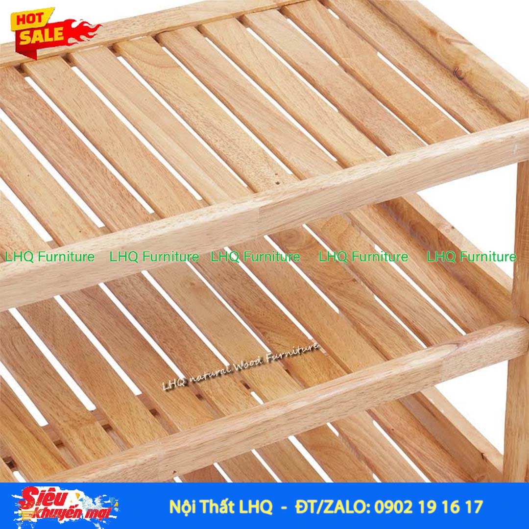 Kệ Để Giày Dép Gỗ 4 Tầng Rộng 62cm | Nội Thất LHQ