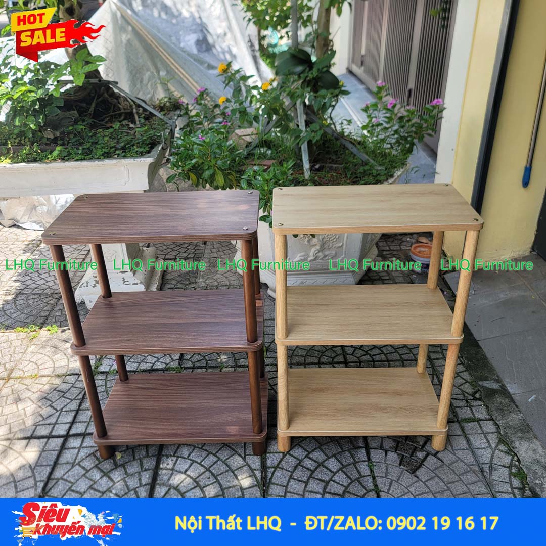 Kệ trang trí 3 tầng 50x30x70cm – Gọn đẹp, đa năng
