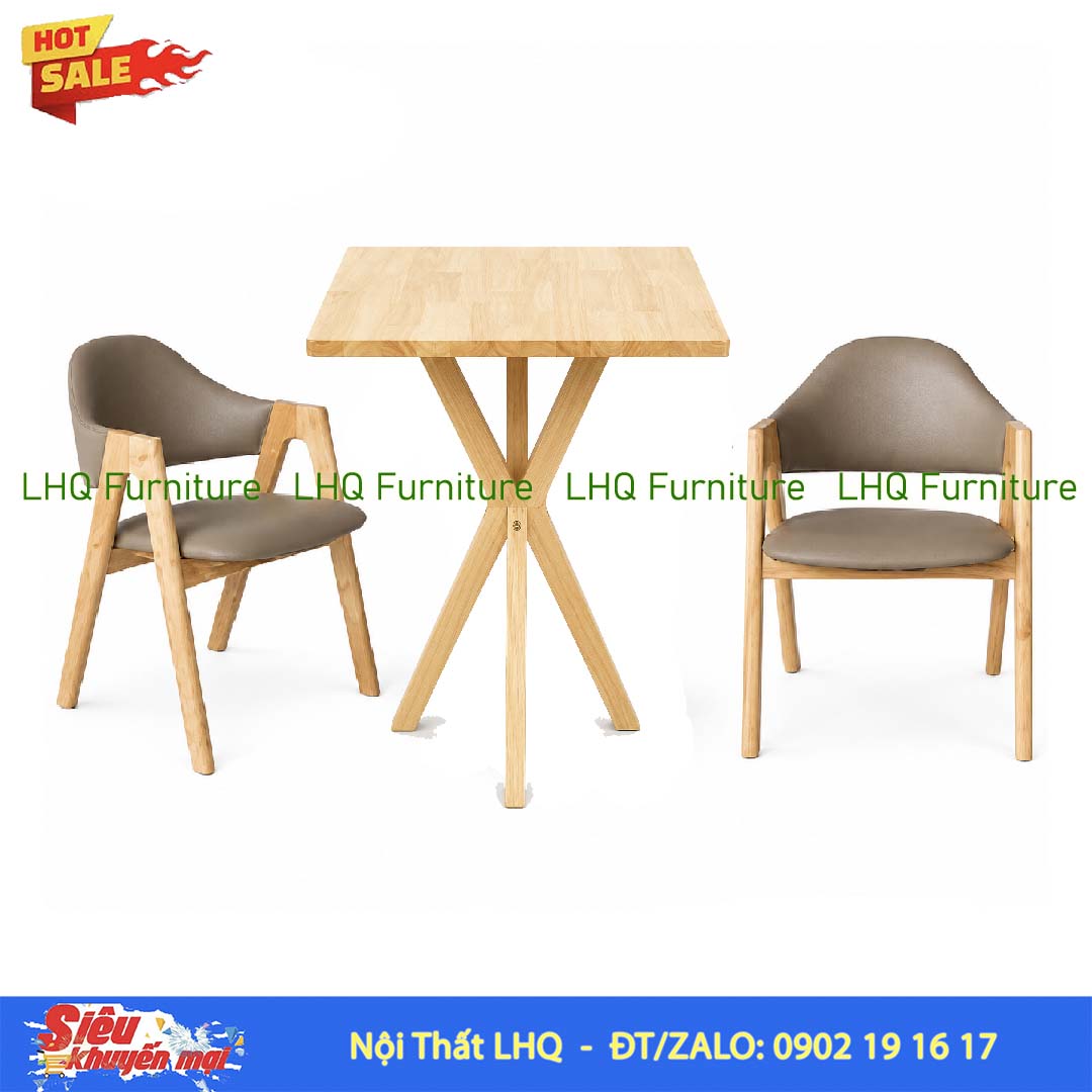Bộ Bàn 2 Ghế Chữ A – Bàn Chụm 60cm Cao 73cm