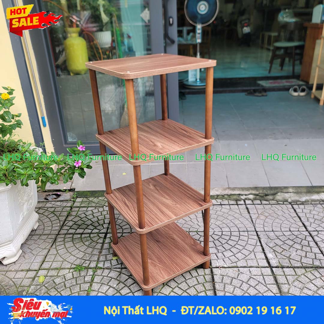Kệ trang trí vuông 4 tầng 40x40cm – Tận dụng chiều cao, mở rộng không gian lưu trữ