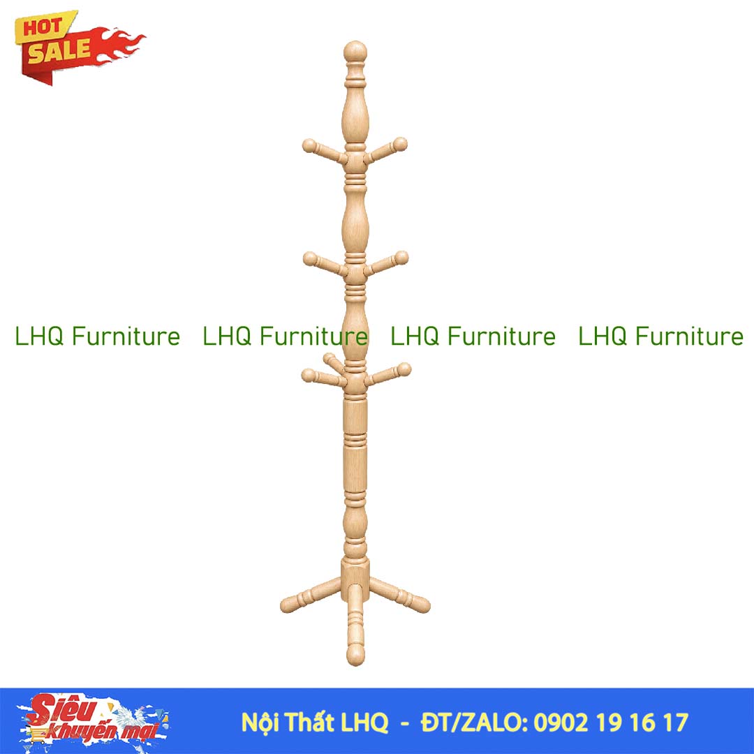 Cây Treo Quần Áo Đại Gỗ Tự Nhiên | Nội Thất LHQ