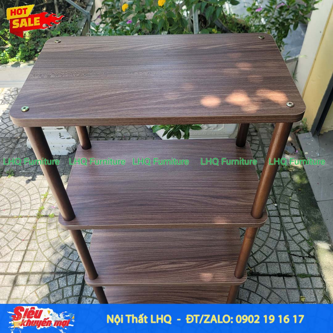 Kệ trang trí 4 tầng 50x30x101cm – Tăng không gian lưu trữ theo chiều cao