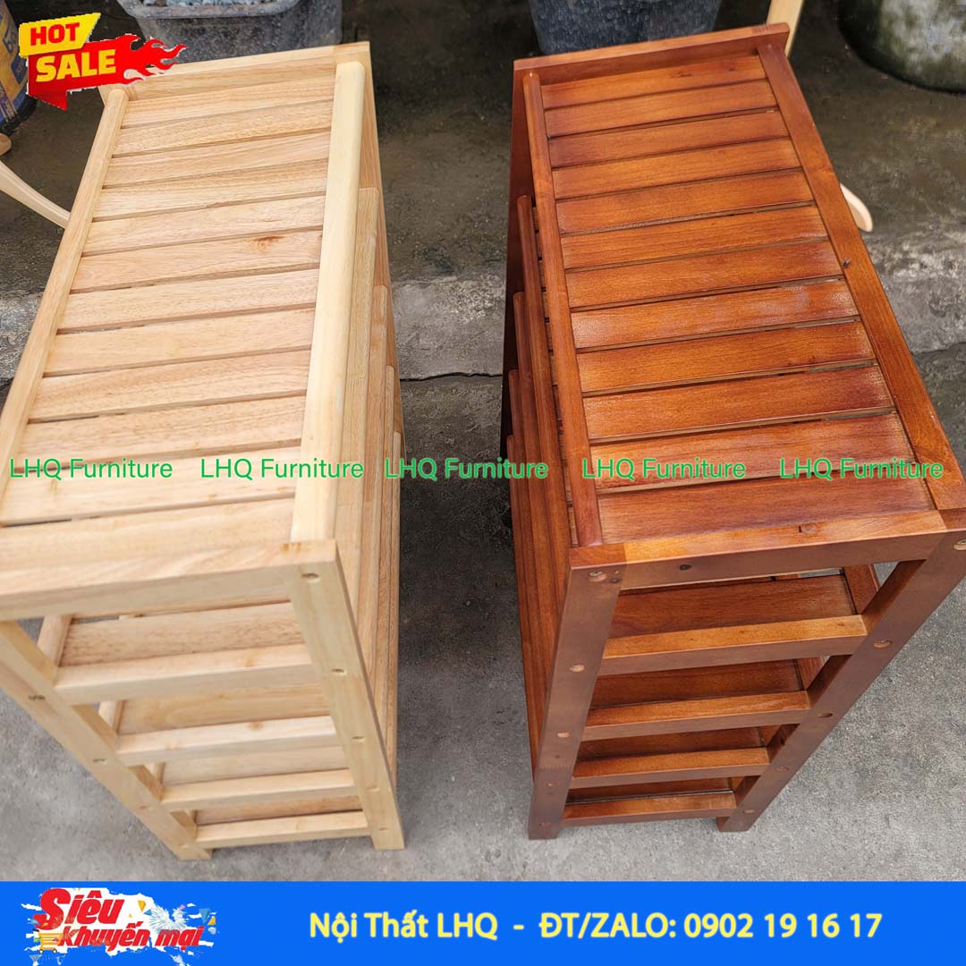 Kệ Để Giày Dép Gỗ 5 Tầng Rộng 62cm | Nội Thất LHQ
