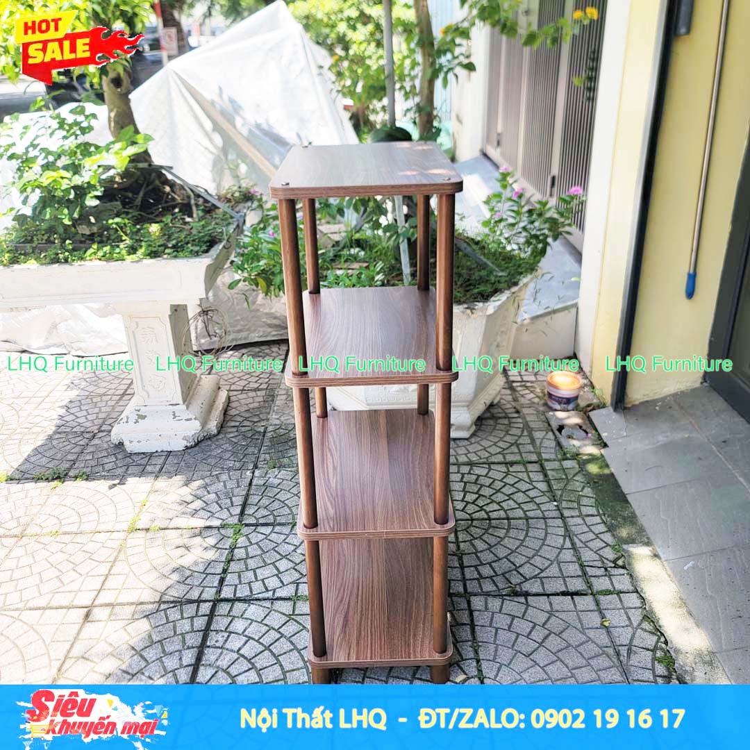 Kệ Trang Trí 4 Tầng Siêu Rộng 70cm – MDF Melamin