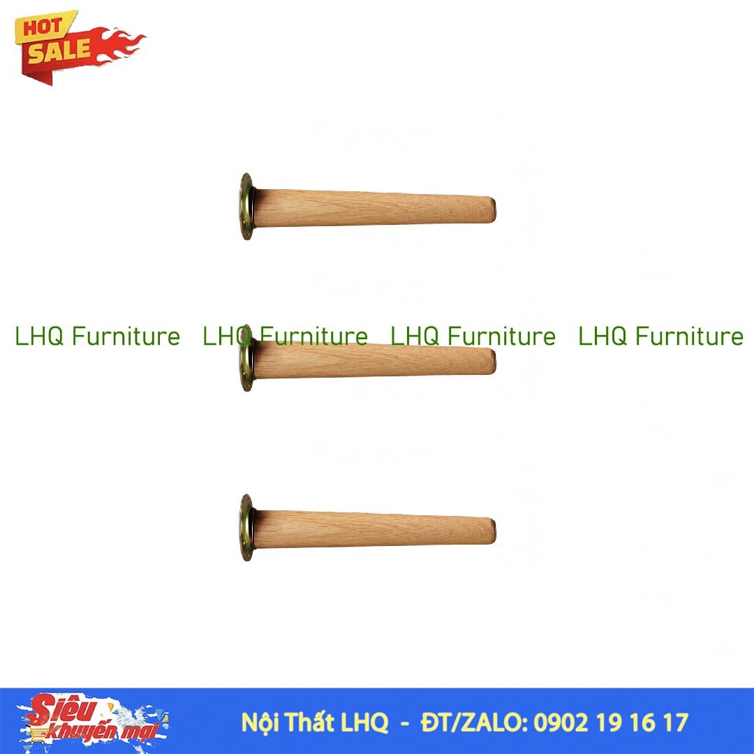 Chân Bàn Decor DIY Gỗ Cao Su – 5 Chiều Cao Linh Hoạt
