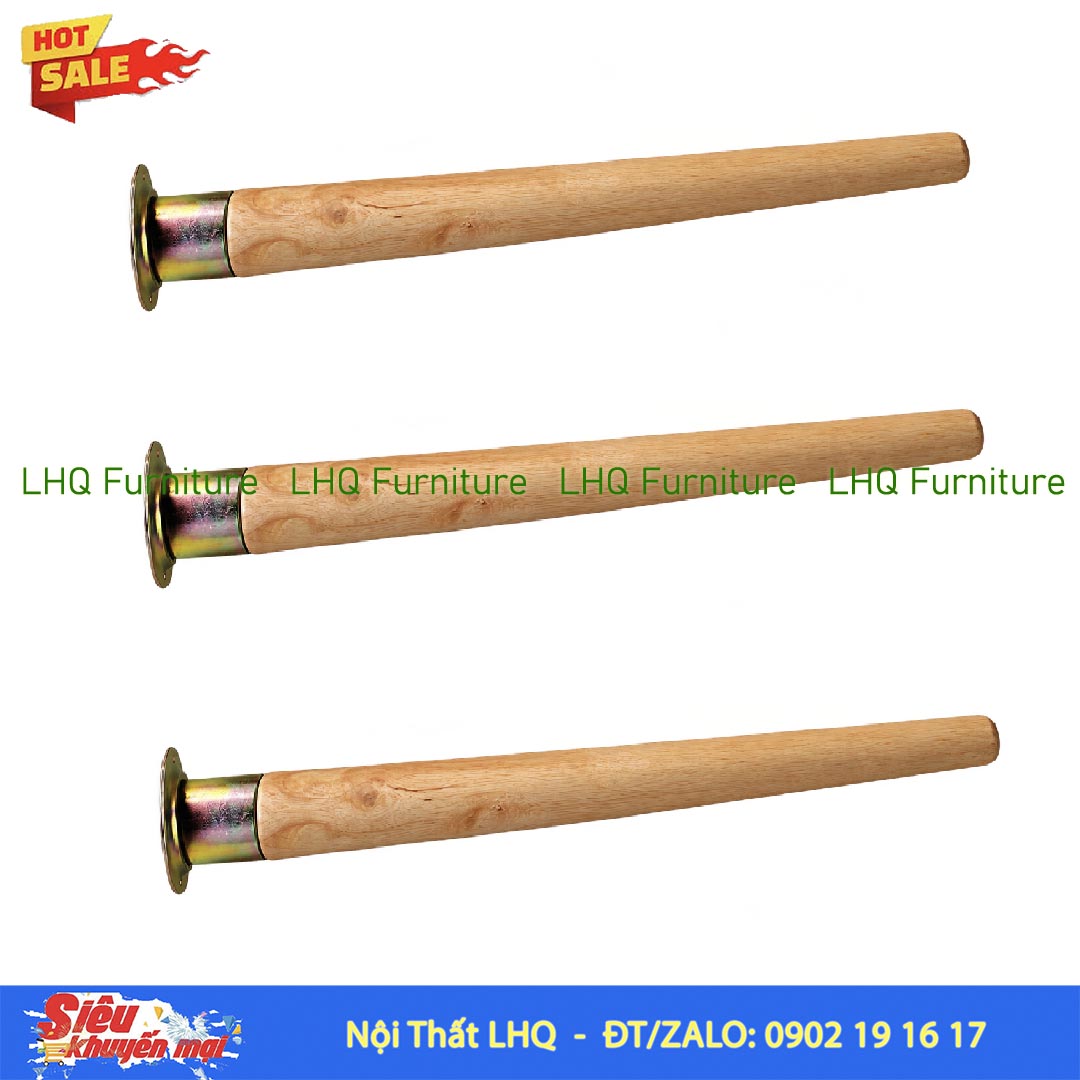 Chân Bàn Decor DIY Gỗ Cao Su – 5 Chiều Cao Linh Hoạt