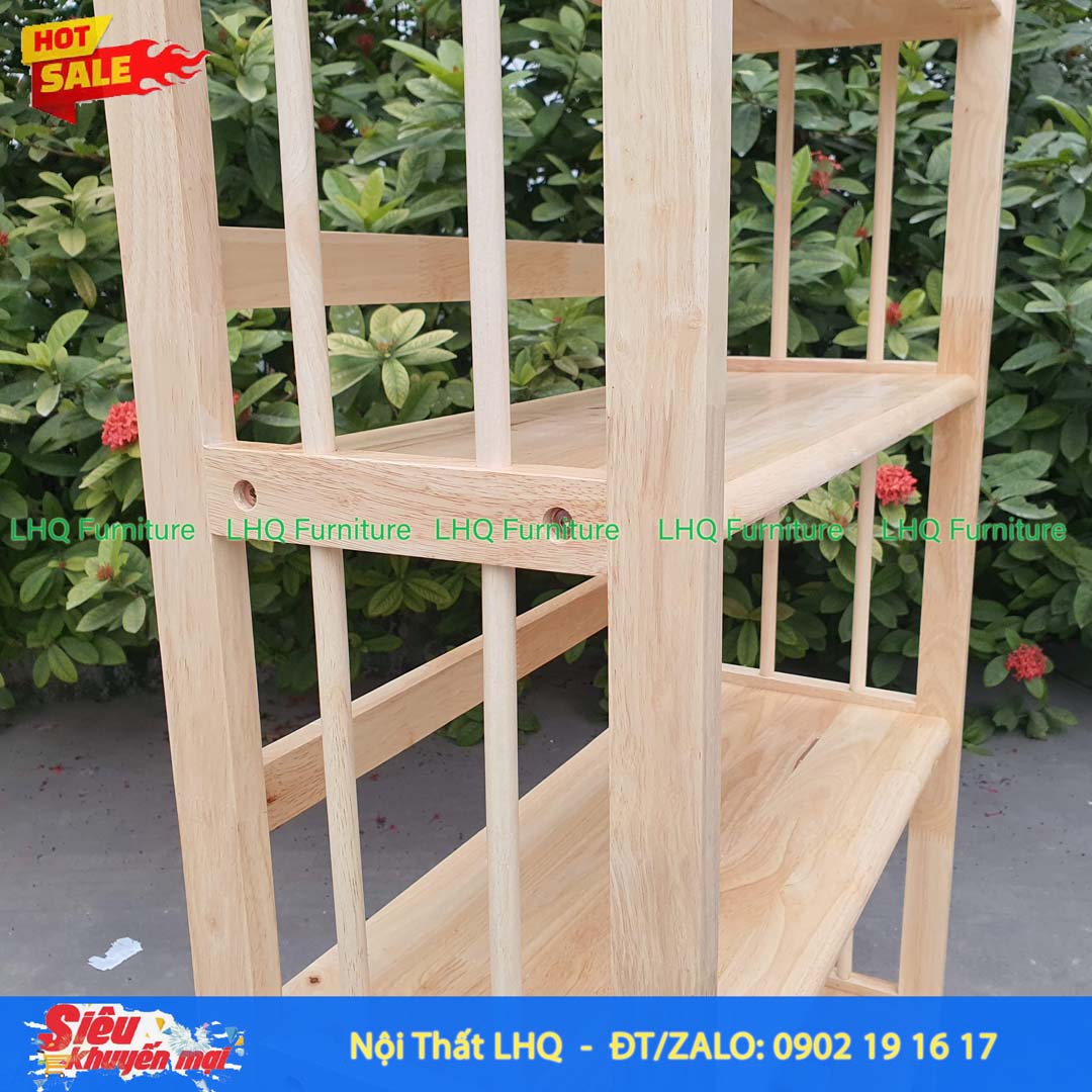 Kệ Sách Gỗ 4 Tầng Rộng 65cm – Giải Pháp Lưu Trữ Hiện Đại, Bền Đẹp Cho Gia Đình