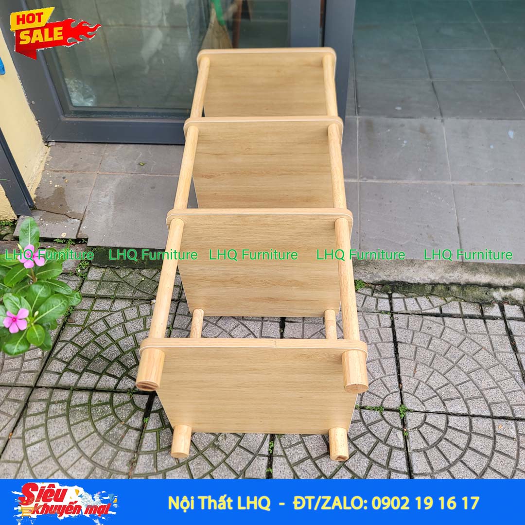 Kệ trang trí vuông 4 tầng 40x40cm – Tận dụng chiều cao, mở rộng không gian lưu trữ