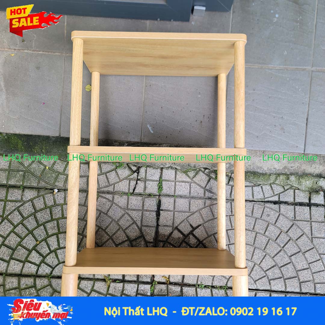 Kệ trang trí 3 tầng siêu rộng 70cm – MDF Melamin