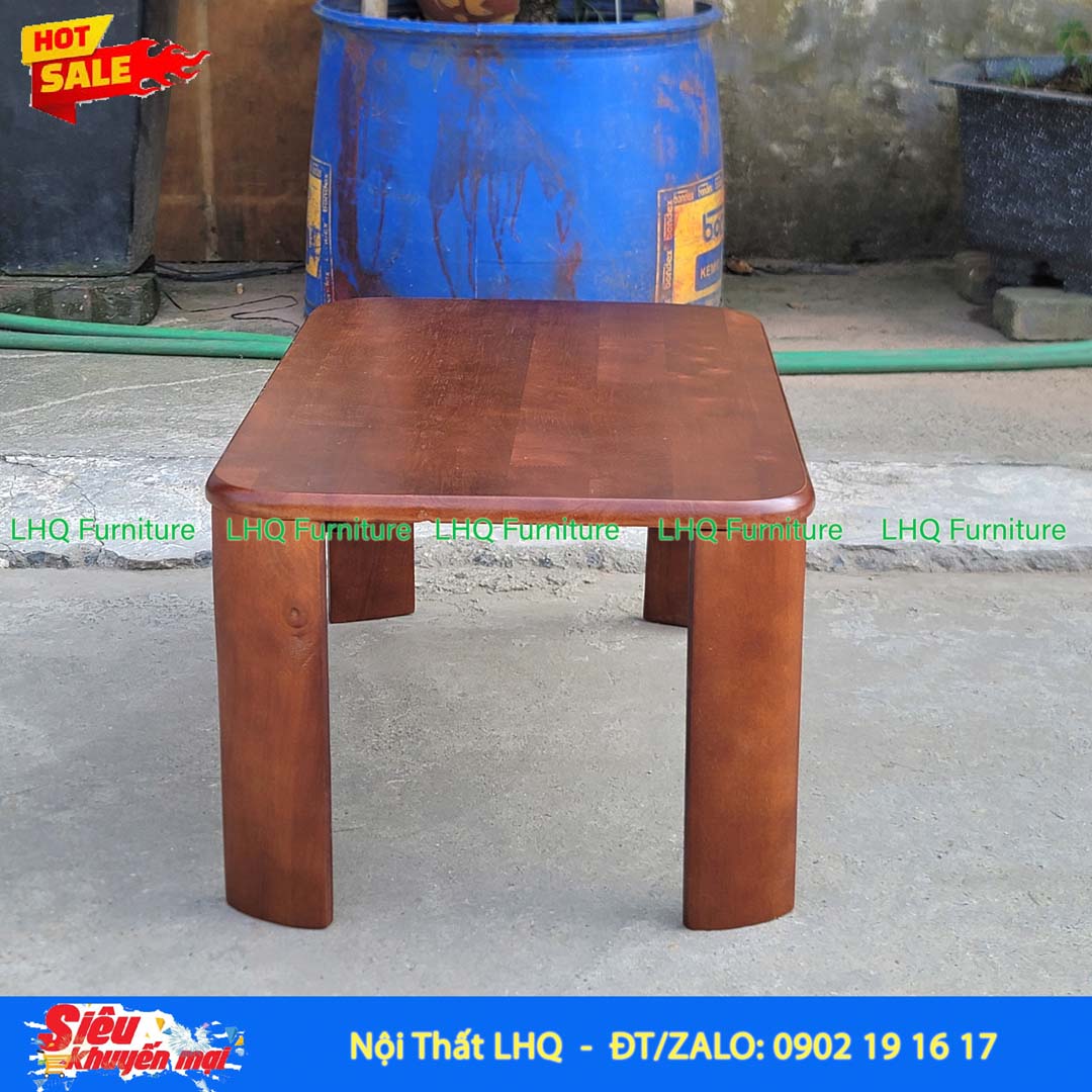 Bàn Trà Nhật BBM46 40x60cm – Gỗ Cao Su Tự Nhiên
