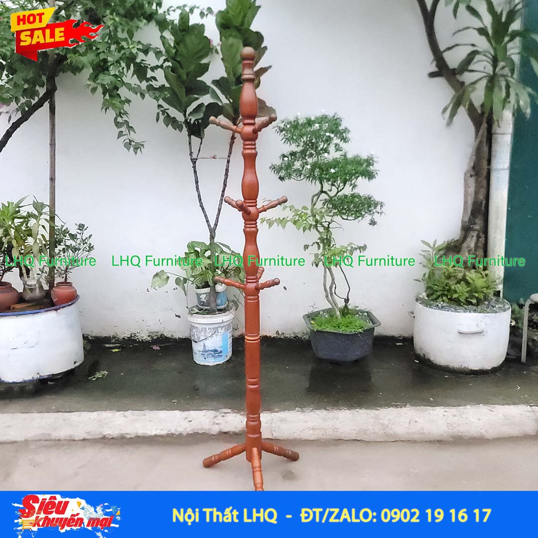Cây Treo Quần Áo Đại Gỗ Tự Nhiên | Nội Thất LHQ