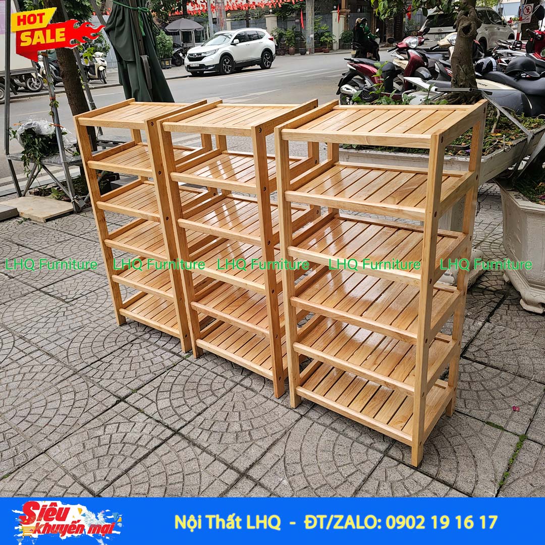 Kệ Để Giày Dép Gỗ 6 Tầng Rộng 45cm | Nội Thất LHQ