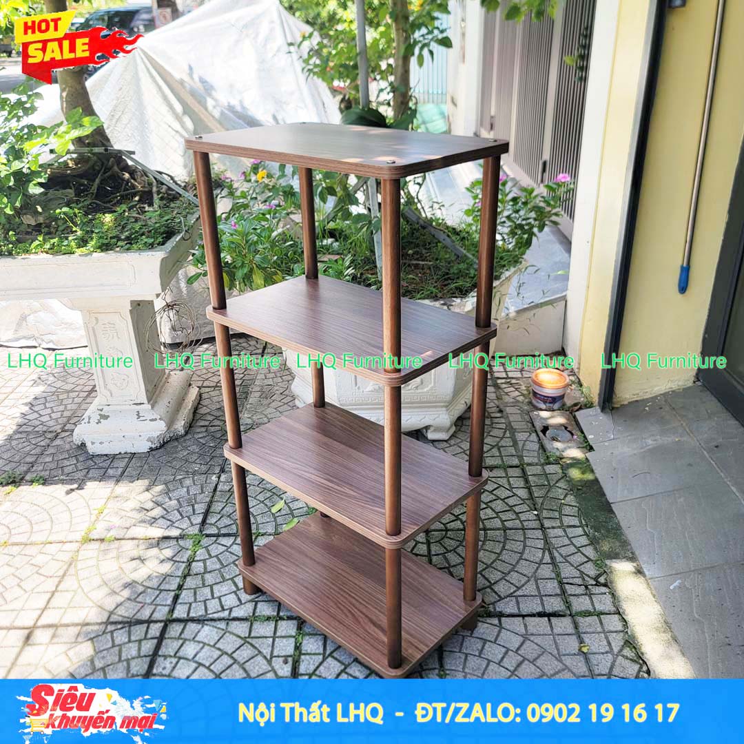 Kệ trang trí 4 tầng 50x30x101cm – Tăng không gian lưu trữ theo chiều cao
