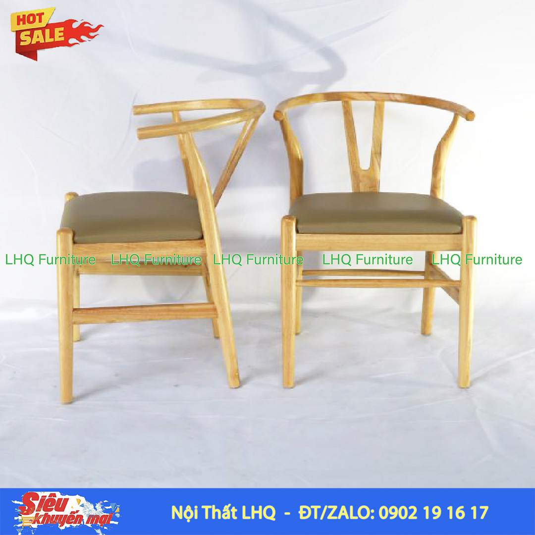 Ghế Cafe – Ghế Ăn Wishbone Gỗ Cao Su Chất Lượng Xuất Khẩu