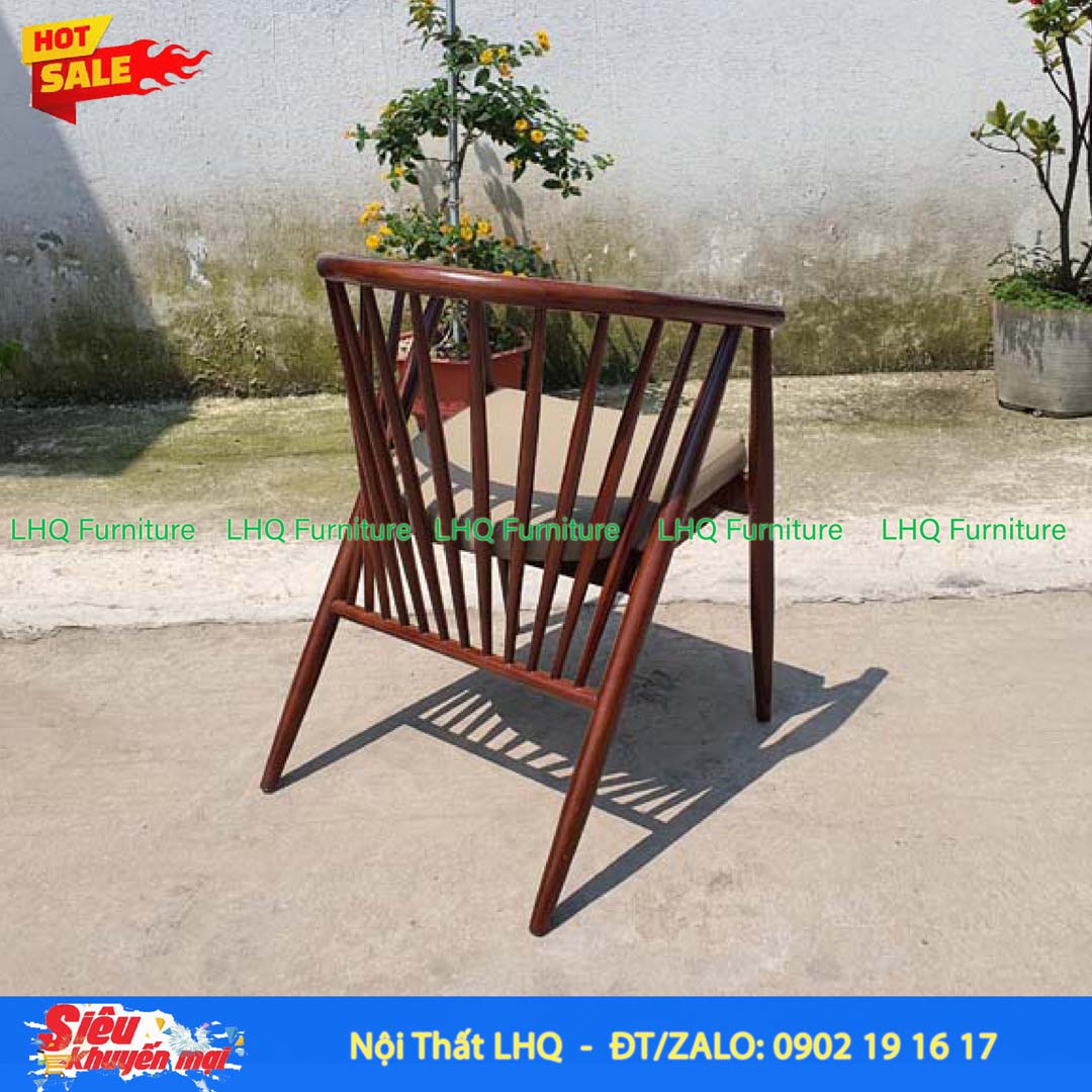 Ghế Cafe – Ghế Ăn 12 Nan Gỗ Cao Su Đẹp, Chất Lượng Xuất Khẩu