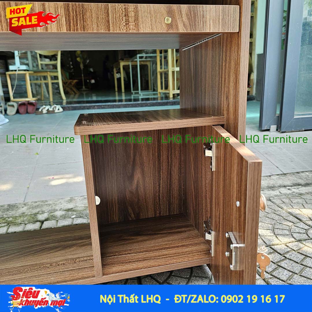 Bàn vi tính rộng 80 – Gỗ MDF, thiết kế tháo ráp tiện lợi