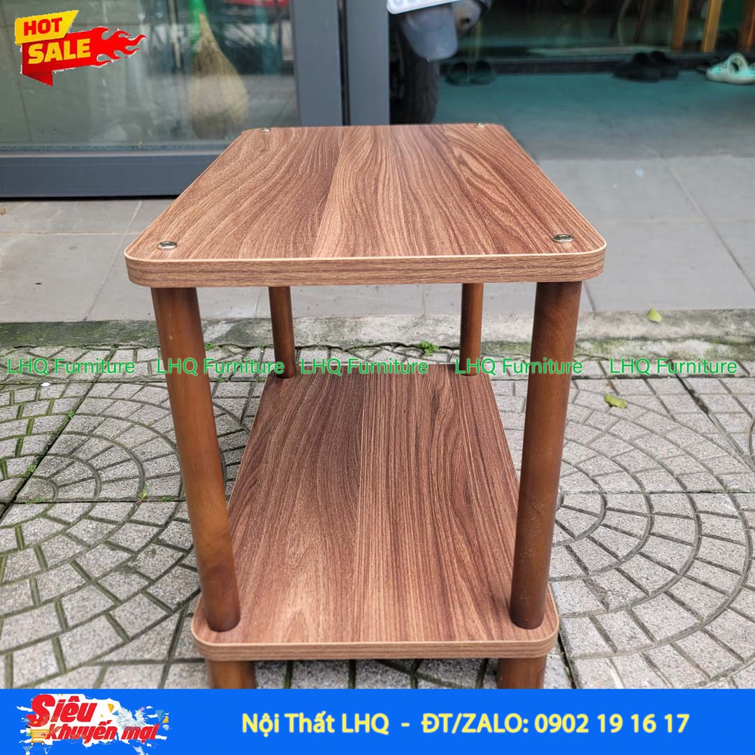 Kệ trang trí 2 tầng siêu rộng 70cm – Mặt MDF Melamin