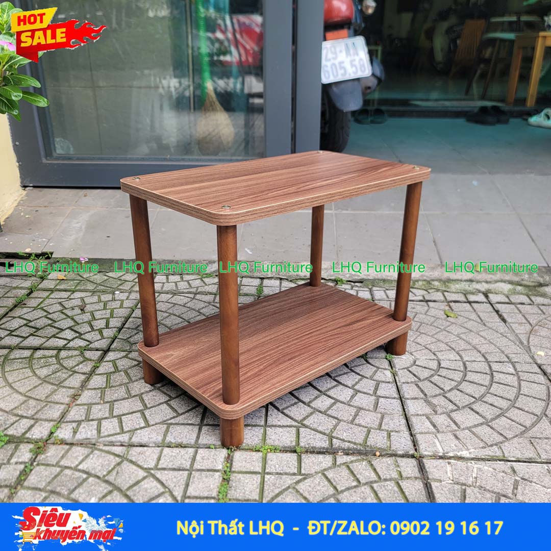 Kệ trang trí 2 tầng rộng 60cm – Mặt MDF Melamin