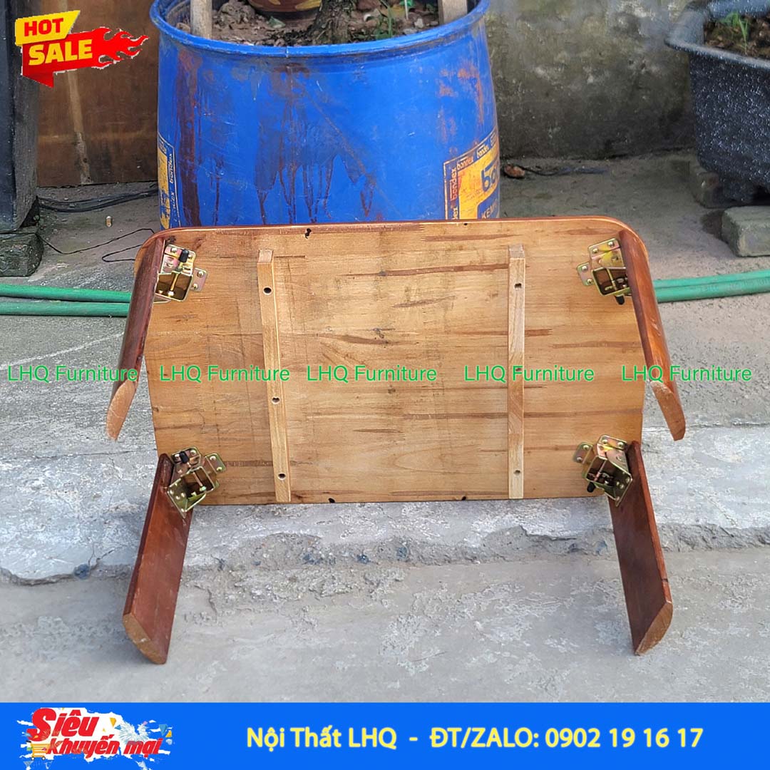 Bàn Trà Nhật BBM46 40x60cm – Gỗ Cao Su Tự Nhiên
