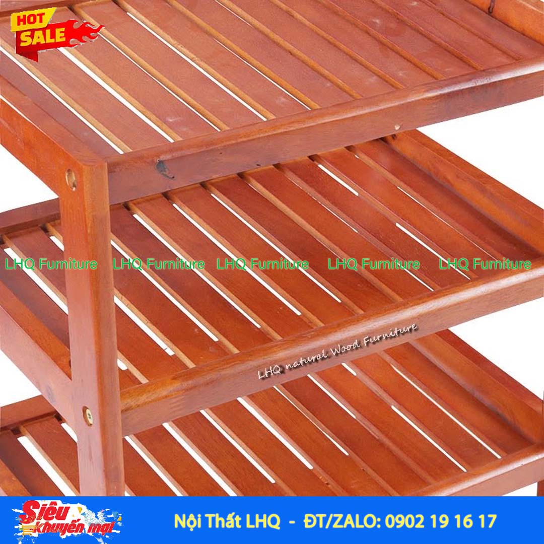 Kệ Để Giày Dép Gỗ 5 Tầng Rộng 62cm | Nội Thất LHQ