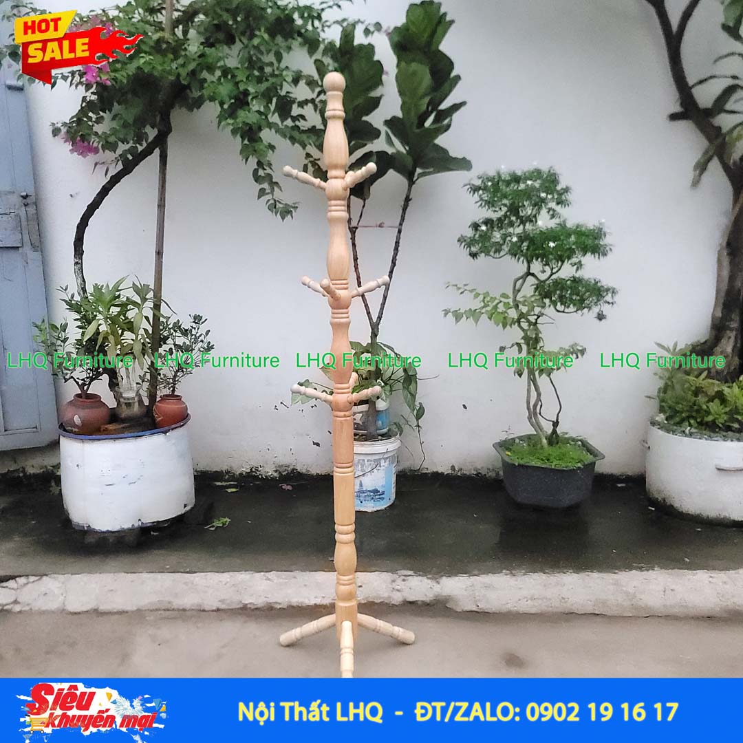 Cây Treo Quần Áo Đại Gỗ Tự Nhiên | Nội Thất LHQ
