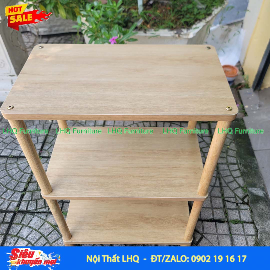 Kệ trang trí 3 tầng 50x30x70cm – Gọn đẹp, đa năng