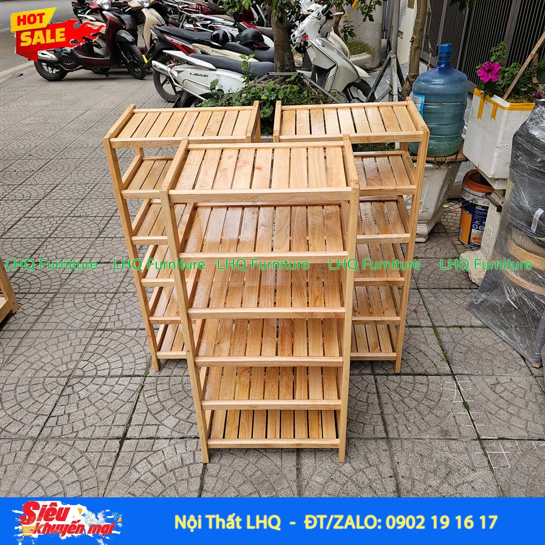 Kệ Để Giày Dép Gỗ 6 Tầng Rộng 45cm | Nội Thất LHQ