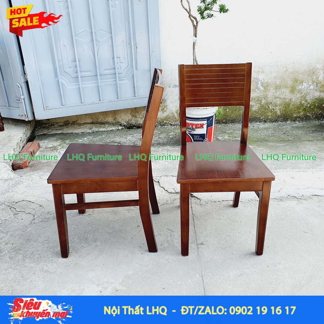 Ghế Cafe Cherry Gỗ Cao Su – Thanh Lịch, Chắc Chắn Cho Mọi Không Gian