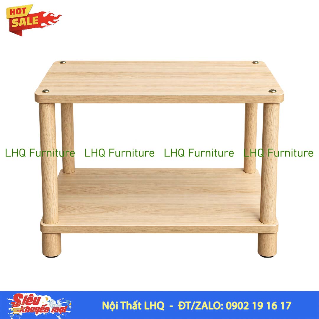 Kệ trang trí 2 tầng rộng 60cm – Mặt MDF Melamin