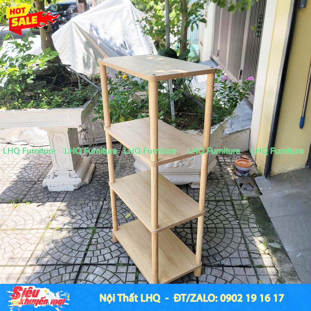 Kệ Trang Trí 4 Tầng Siêu Rộng 70cm – MDF Melamin