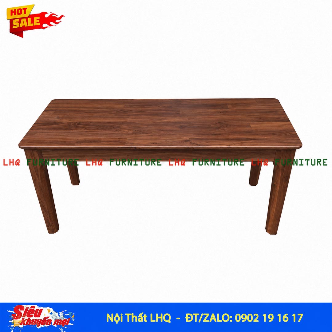 Ghế Bench Mặt Gỗ Cao Su 100cm | LHQ Furniture