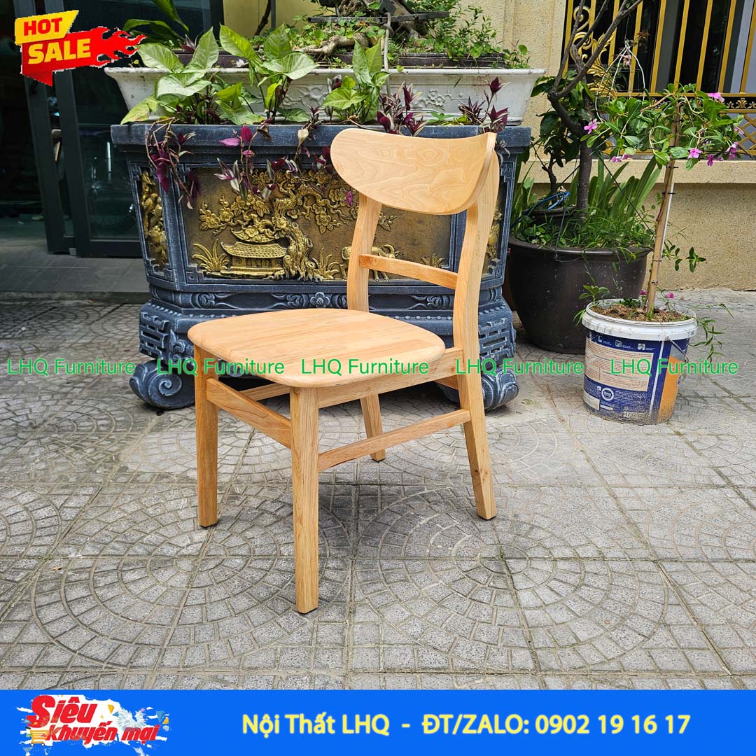 Bộ bàn ăn gỗ 1m2 4 ghế Mango mặt gỗ – Tự nhiên, Walnut