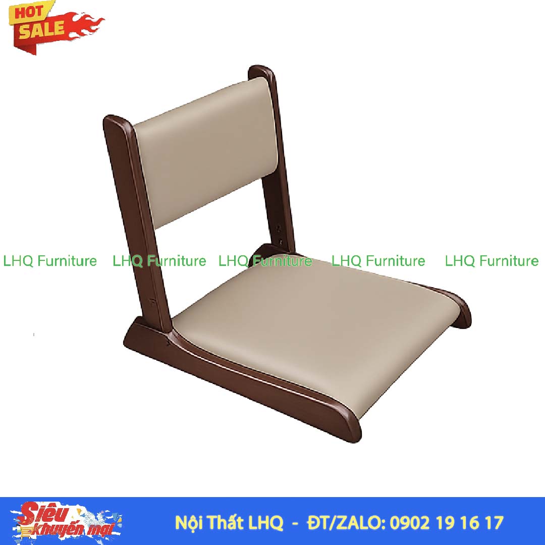 Ghế Ngồi Bệt Gỗ Cao Su Gấp Gọn Đẹp, Giá Tốt | Nội Thất LHQ