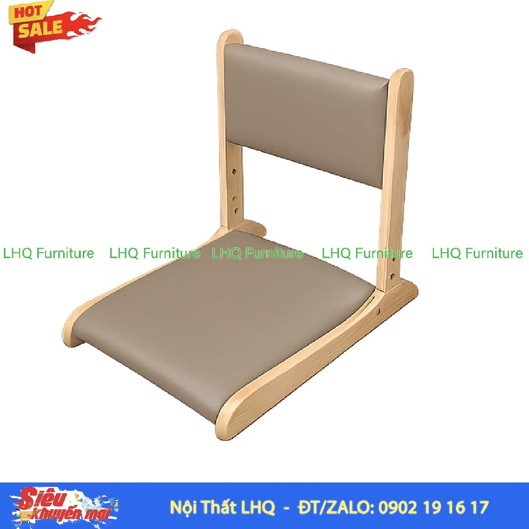 Ghế Ngồi Bệt Gỗ Cao Su Gấp Gọn Đẹp, Giá Tốt | Nội Thất LHQ