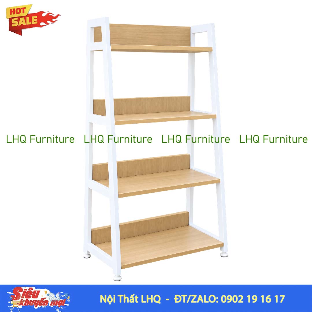 Kệ Chữ A 4 Tầng Khung Sắt Mặt Gỗ MDF | LHQ Furniture