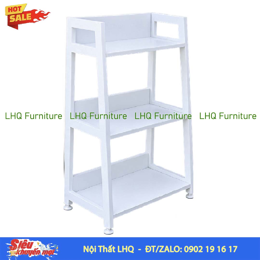 Kệ Chữ A 3 Tầng Khung Sắt Mặt Gỗ MDF