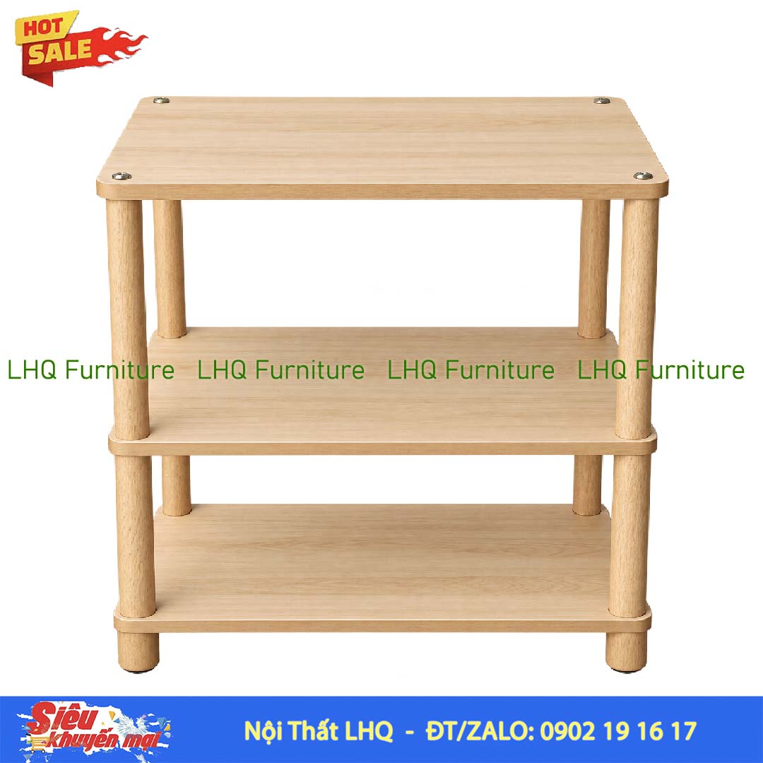 Kệ trang trí 3 tầng siêu rộng 70cm – MDF Melamin