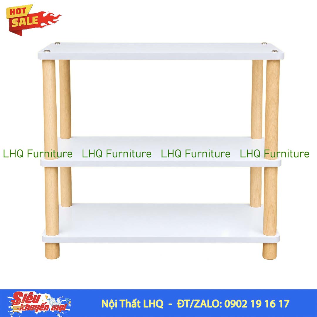 Kệ trang trí 3 tầng siêu rộng 70cm – MDF Melamin