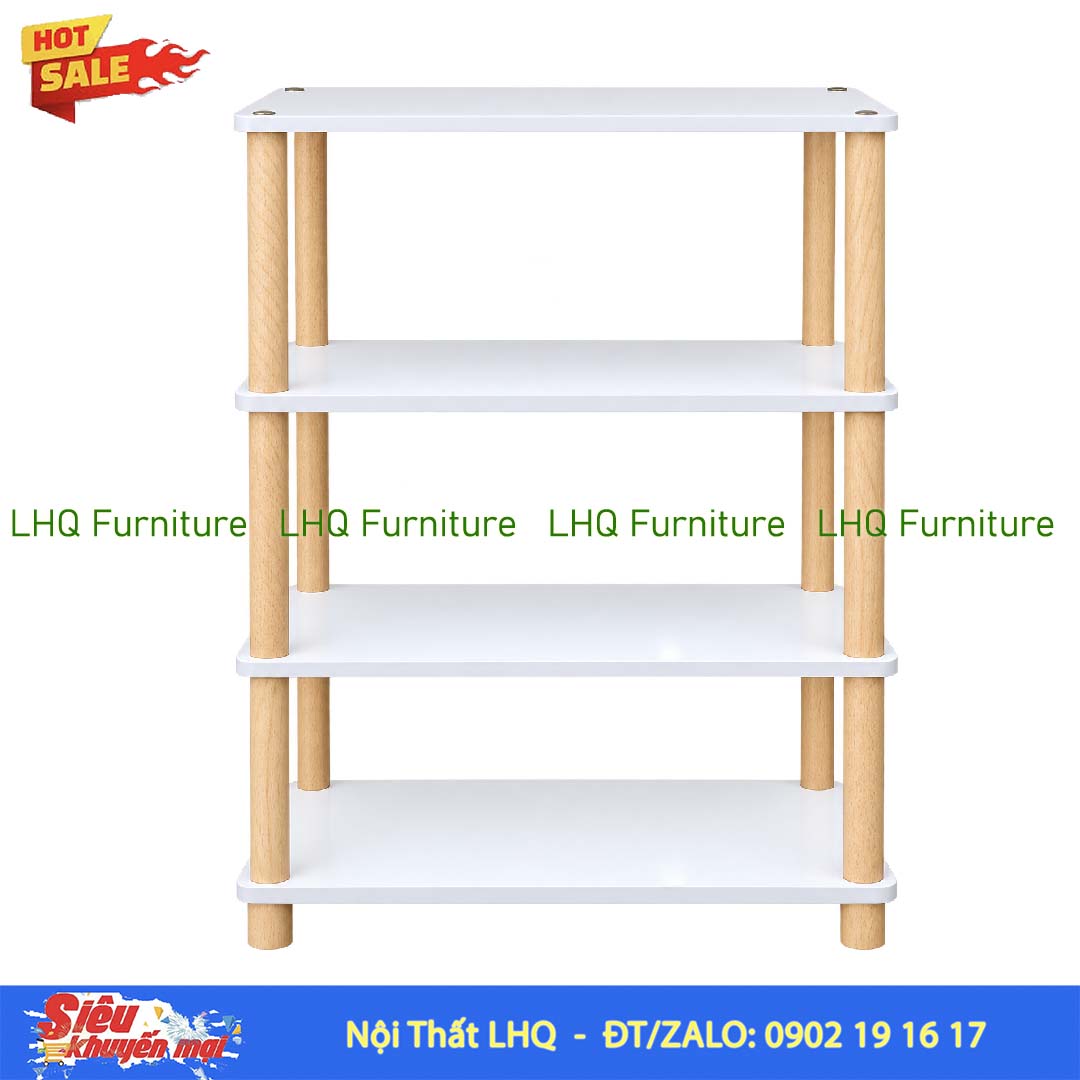 Kệ Trang Trí 4 Tầng Siêu Rộng 70cm – MDF Melamin