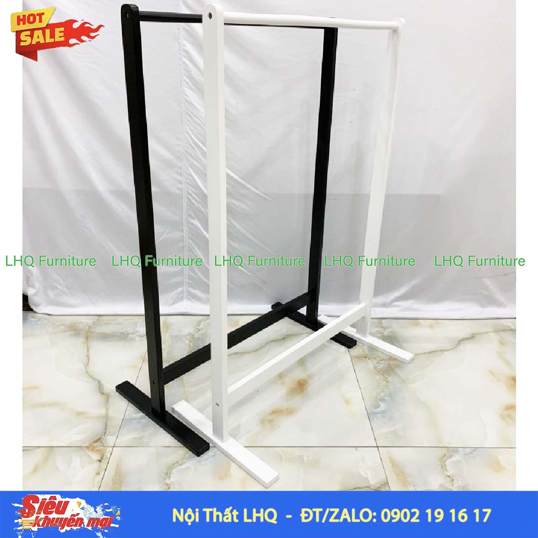 Kệ Treo Quần Áo Đơn Gỗ Thông New Zealand | Nội Thất LHQ