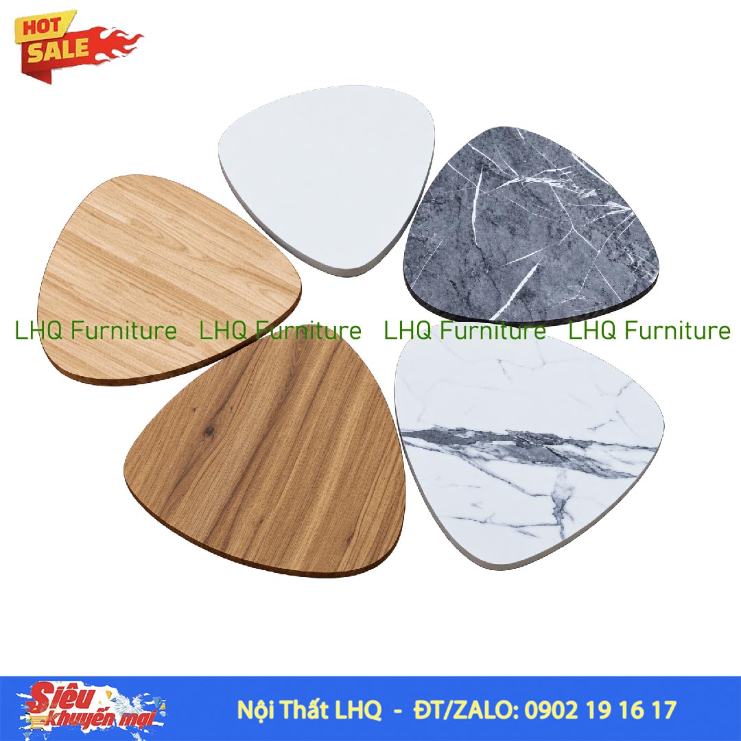 Mặt Bàn Tròn, Hình Tim MDF Melamin – Đẹp Hiện Đại, Dễ Phối Chân