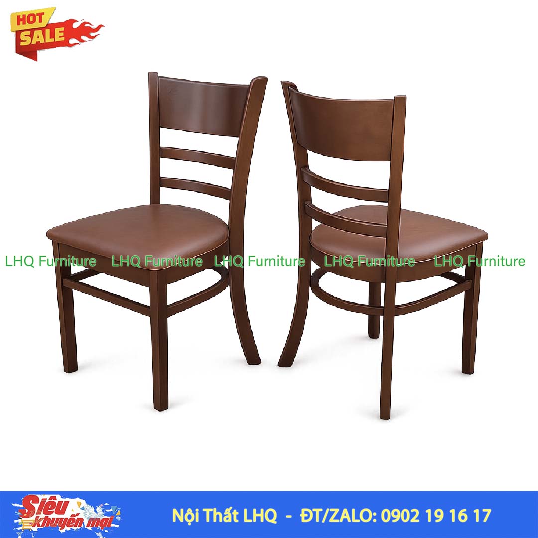 Bộ Bàn 2 Ghế Cabin – Bàn 2 Tầng Vuông 60cm Màu Tự Nhiên & Walnut